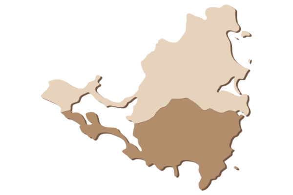 Cultural Illustrations Map of St. Maarten Artwork