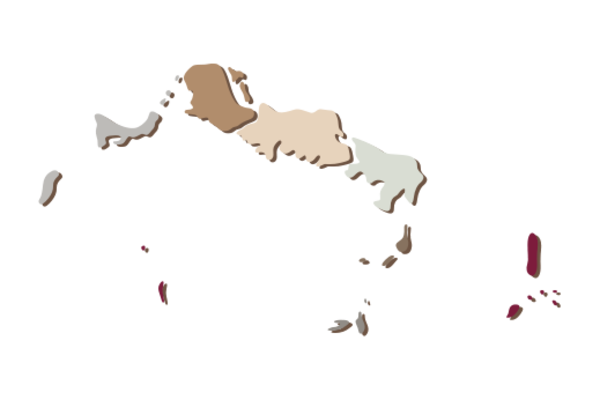 Cultural Illustrations Map of Turks and Caicos Artwork