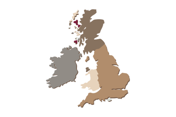Cultural Illustrations Map of United Kingdom Artwork