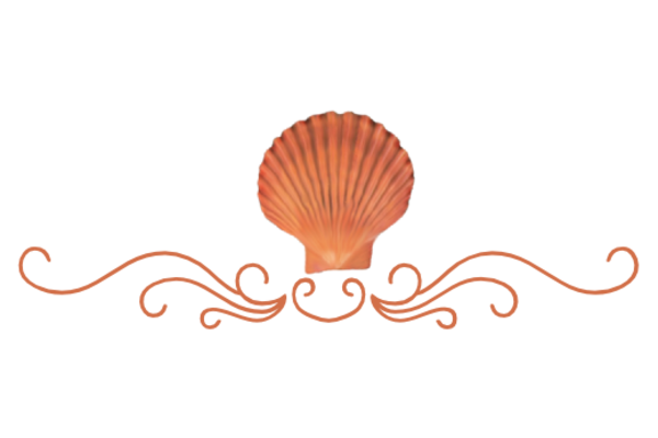 Seashells, Fish, and Beach Seashell Flourish 15 Artwork