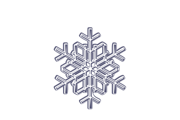 Winter and Holiday Snowflake Drawing 05 Artwork