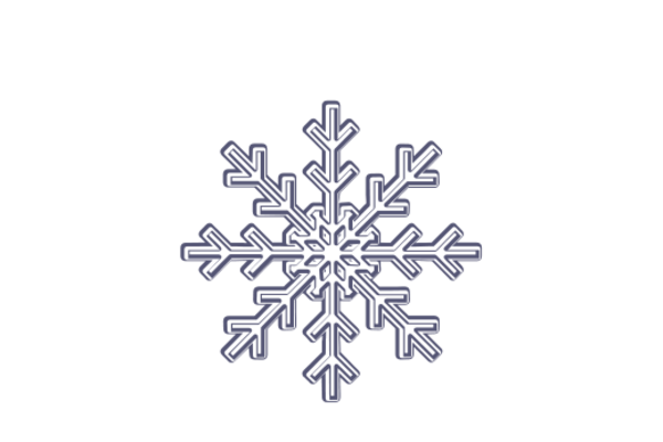 Winter and Holiday Snowflake Drawing 07 Artwork