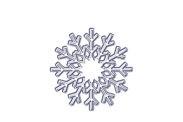 Winter and Holiday Snowflake Drawing 19 Artwork