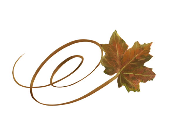 Spring Flowers, Autumn Leaves, Grapes Swirly Sugar Maple Leaf Artwork