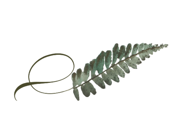 Spring Flowers, Autumn Leaves, Grapes Twisty Fern Leaf Artwork