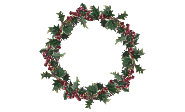 Winter and Holiday Wreath Artwork